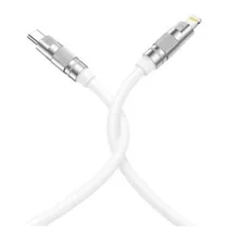 Cabo Lightning/USB-C Xo Q228A Silicone Durable 27W 1,2M - Branco