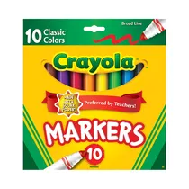 Marcador Crayola Markers Broad Line 58-7722 10 Unidades