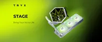 Cooler Liquid TRYX Stage 360 Argb White Aio 4"/Ips Dual Scrren/TDP/3FAN