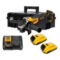 Lixadeira A Bateria Dewalt DCG413 + Maleta DWST734 – Sem Bateria