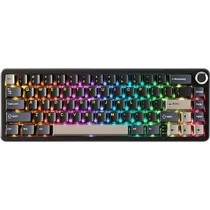 Teclado Gamer Attack Shark X66 65% Mecânico RGB Sem Fio - Star Black (Inglês)
