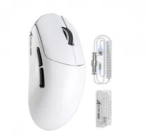 Mouse Gamer Sem Fio Attack Shark X8 Pro PAW3395PRO Trimodo USB-C BT 2.4GHZ White