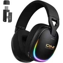 Fone de Ouvido Gamer Onikuma Gaming GT805 RGB Sem Fio - Preto