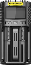 Carregador de Baterias Nitecore UMS2 AA/ AAA/ Aaaa/ C/ D Ni-MH e Li-Ion Bivolt