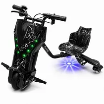 Triciclo Elétrico Audisat TE-8WR 8" Bluetooth/Speaker - Lightning Black (3 Meses de Garantia)