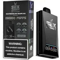 Sex Addict Vaper S280 Black 28000PUFFS Watermelon Grape Ice