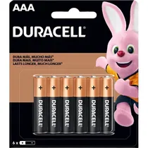 Pilha Alcalina Duracell AAA - 6 Unidades