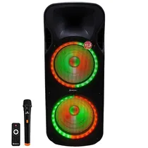 Caixa de Som Mox MO-D1553 2 de 15" 100 Watts com Bluetooth/USB/FM - Preta