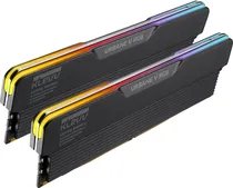 Memoria DDR5 32GB (2X16G)/6000MHZ Klevv Urbane V RGB Black CL30 KD5AGUA80-60A300V