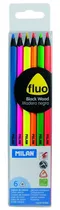 Lápis de Cor Milan Fluo 0752306 (6 Unidades)