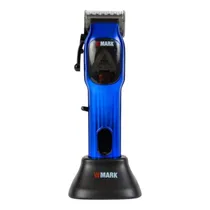 Máquina de Cortar Cabello Wmark NG-9006 Clipper Motor Magnético 9000RPM Azul