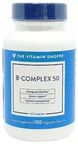 B-Complex 50 The Vitamin Shoppe Vitamin (100 Vegetable Capsulas)