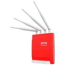 Roteador Wireless Netis WF2681 Beacon AC1200 Gaming Router - Vermelho/Branco