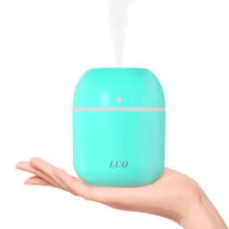 Mini Umidificador de Ar Luo LU-5514 Warm Light / 220ML / 5V - Verde