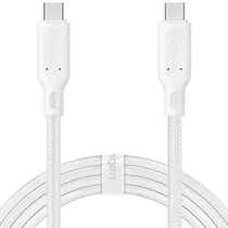 Cable Spigen Durasync C11C1 000CA25703 USB-C A USB-C 2.0 (1.5 Metros) - White