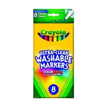Marcador Crayola Fine Line Lavable Con 8 Colores - Ref.58-7809