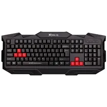 Teclado Gaming Xtrike Me KB-301 com Fio / USB - Preto/Vermelho
