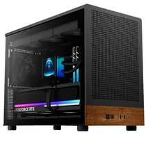 Gabinete Gamdias Athena M4M Wood Micro-ATX Black