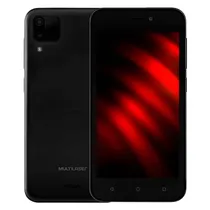 Smartphone Multilaser E2 P9148 / 3G / 32GB / 1GB Ram / Dual Sim / 5" / 5MP + 5MP / Android 11 - Preto (Anatel)
