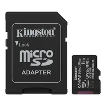 Cartão de Memória Microsd Kingston Canvas Select Plus 1TB 150MB/s Class 10 U3