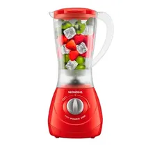 Liquidificador Mondial Easy Power L-550-R / 550W / 1.5 Litros / 2 Velocidades + Pulsar / 220V ~ 50HZ - Vermelho