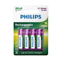 Batería Philips Recargable AA 4P€s R6B4RTU25/97 1.2V 2500MAH 104013*