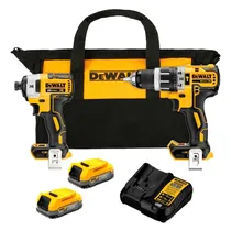 Kit Dewalt DCK287E2 DCD796 + DCF887 – com 2 Baterias Powerstack