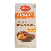 Barra Chocolate Sem Açucar Mazzei Befit Amêndoas 75G