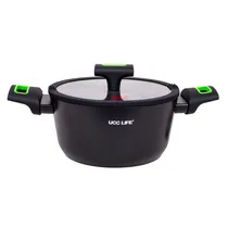 Panela Antiaderente de Indução Ucc Life, 28 CM, Preta