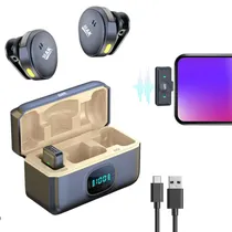 Microfono Wireless Lavalier Combo(2TX+3RX)USB-C Lighting