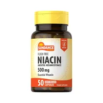 Vitamina Sundance Flush Free Niacin 500MG 50 Cápsulas