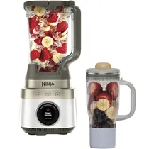 Liquidificador Ninja Crushboss LB301WH1 2 Em 1 1850 W 110V - Bone/Champagne