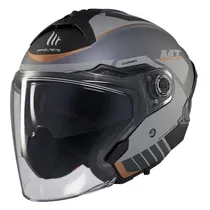 Capacete MT Helmets Cosmo SV Cruiser C2 - Aberto - Tamanho XL - com Óculos Interno - Matt