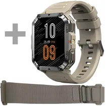 Relógio Blackview W70 Pro com Bluetooth - Bege + Pulseira