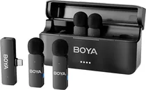Microfone Sem Fio Boya BY-V4U USB-C - Preto (Caixa Feia)