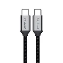 Cable FTX USB-C Macho A USB-C Macho 1M - Negro / Gris (CT-C160-PU31-CMCM2-AG1)
