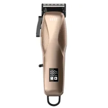Máquina de Cortar Cabelo HTC At 706 USB C Dourada Recarregável