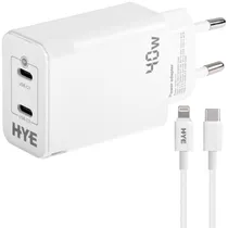 Cargador Hye HYEC121L USB-C 40W Bivolt