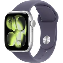 Apple Watch S11 Caixa de Alumínio Em Silver e Pulseira Esportiva Em Purple Fog 42 MM s/M MEU04LW/A