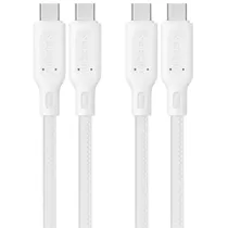 Cabo USB-C Spigen Durasync 0CA25703 (1.5M) 60W - White (2 Unidades)