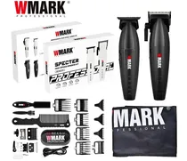 Kit Cortador de Cabelo Wmark NG-8632 Specter Barber Kit Recarregável Black