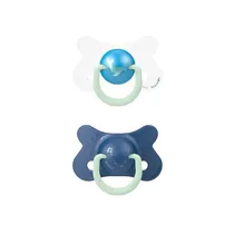 Suavinex Nuery Chupete Noche Fusion 4/18 2UD Whale Polipropileno/Silicona 4-18M Azul