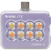 Mini LED Quadrado Nanlite Cookie-s Dupla Face USB-C - Lavanda
