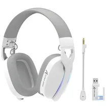 Fone de Ouvido Attack Shark L90 Dobrável RGB - Branco
