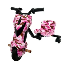 Camo Rosa Smart Wheel Triciclo Elétrico 8.5 com Bluetooth e Luzes