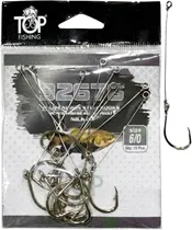 Anzol Top Fishing 92676 Encastoado 6/0 com 10 Peças