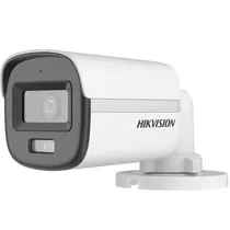 Câmera de Vigilância Hikvision Cam Bullet DS-2CE10DF0T-LPF Colorvu - Branco/Preto