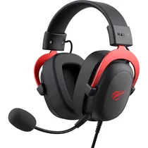 Fone de Ouvido Havit H2002D Gaming 3.5 MM - Preto/Vermelho