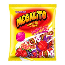 Pirulito Berbau Megalito Sortido Pacote 500G
