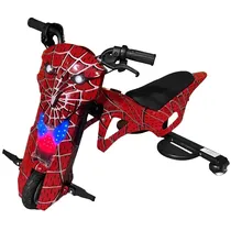 Triciclo Elétrico Audisat Moto TE-8MX 8" Bluetooth/Speaker - Spider Red (3 Meses de Garantia)